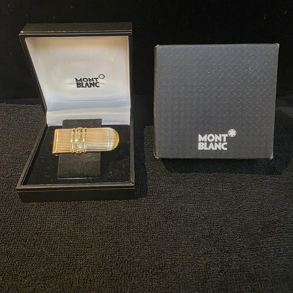 Montblanc Gold Vermeil/ 925 Silver Money Clip. Made In Germany (NWT) - Picture 3 of 17